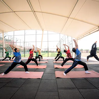 Dedicated yoga and meditation space